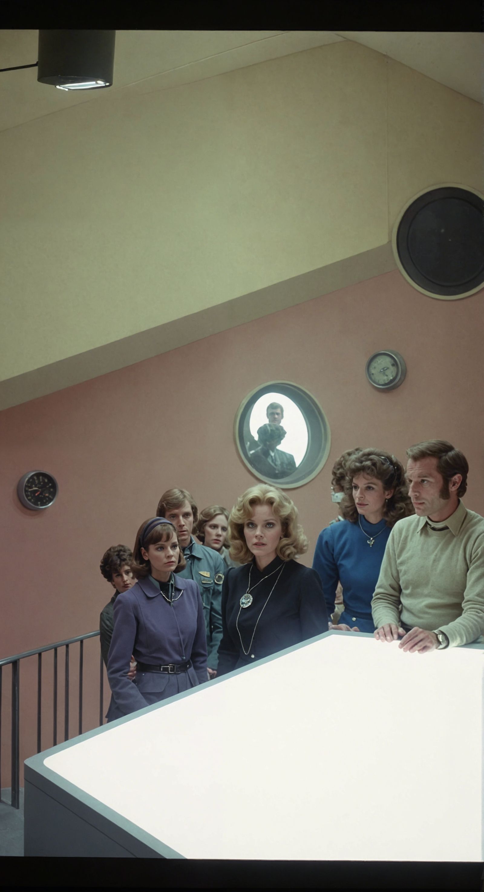 The people in the stairwell are unwell