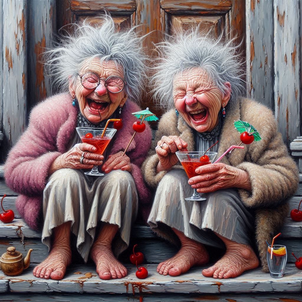 Laughing helps you live longer, so does the occasional drink