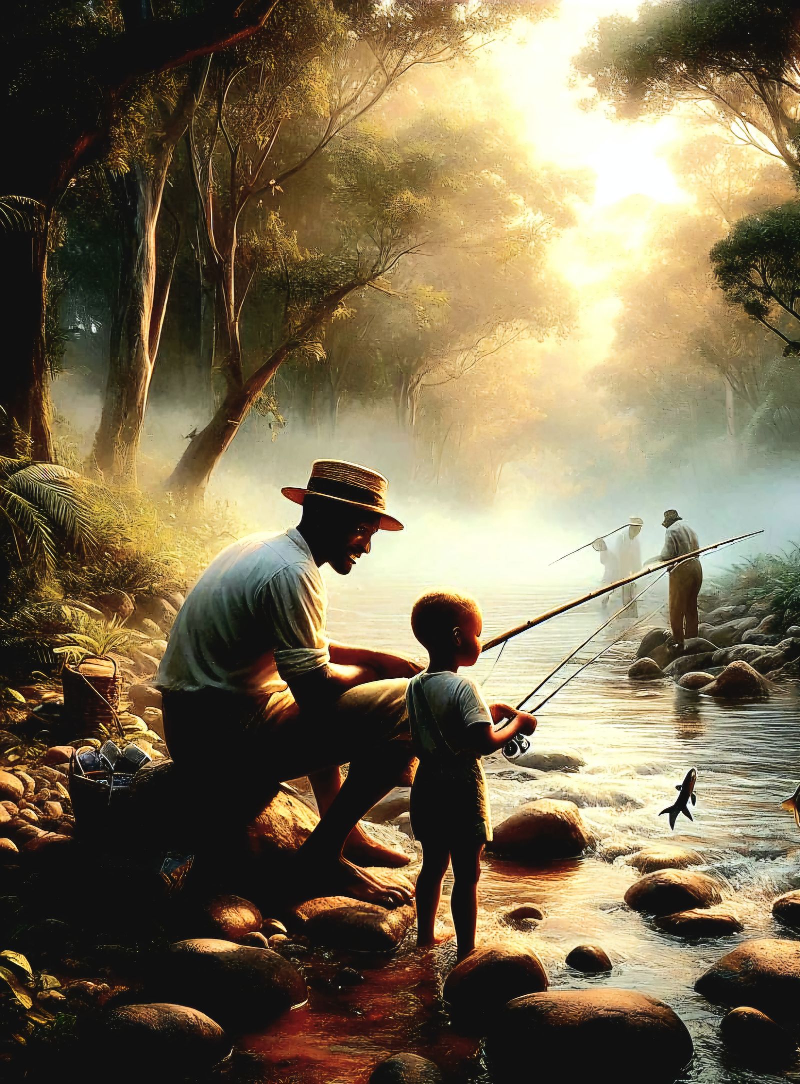 Fishing with dad