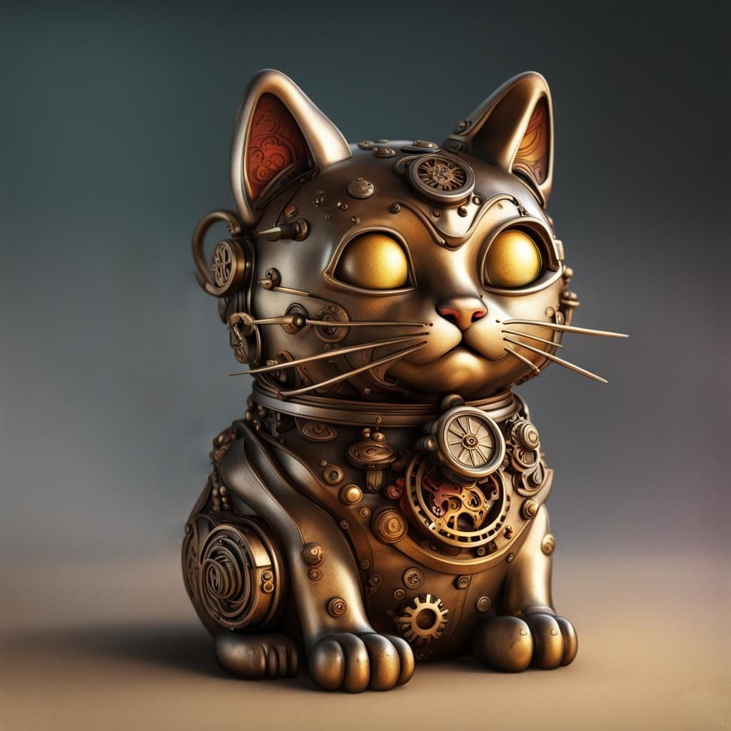 Steampunk Cat 2