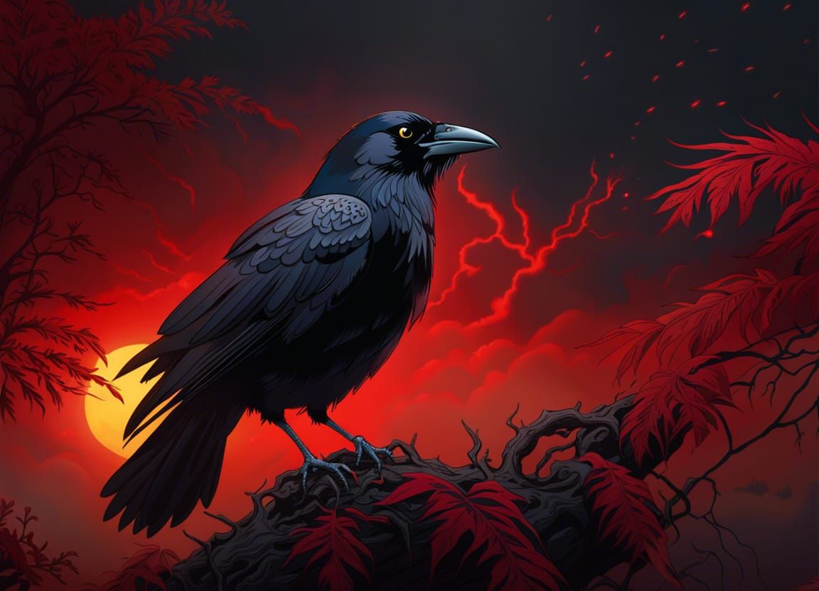 Crow portrait  by @Roswarcus