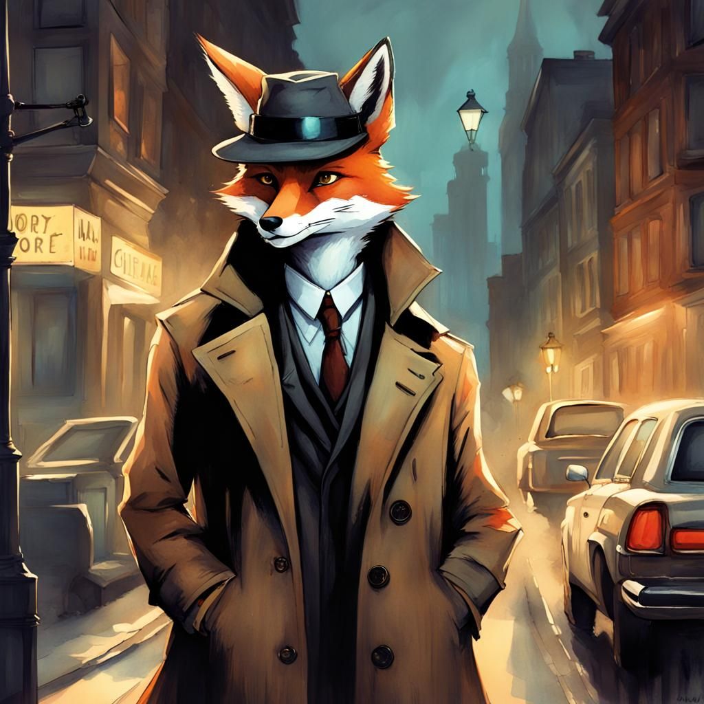 detective Fox - AI Generated Artwork - NightCafe Creator