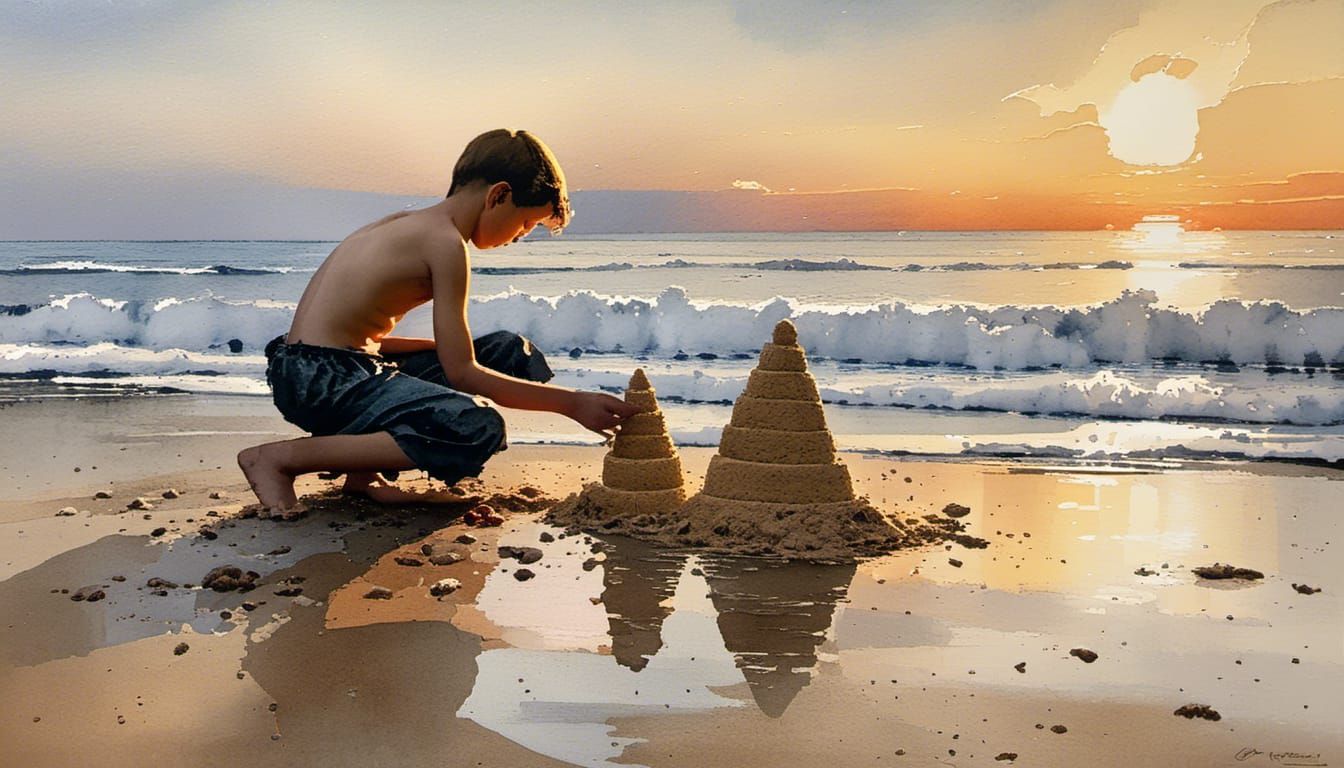 Beach Builder at Work