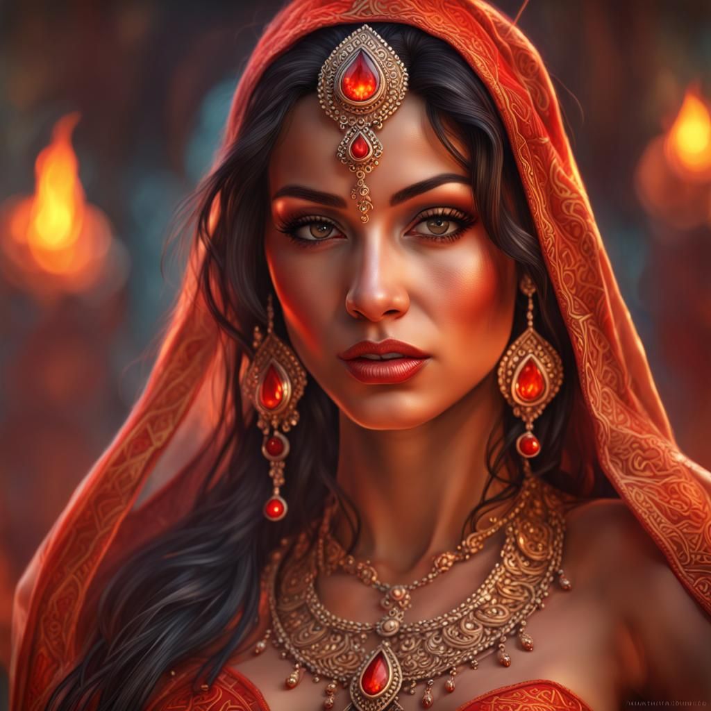 Indian Sorceress (PFP Attempts) - AI Generated Artwork - NightCafe Creator