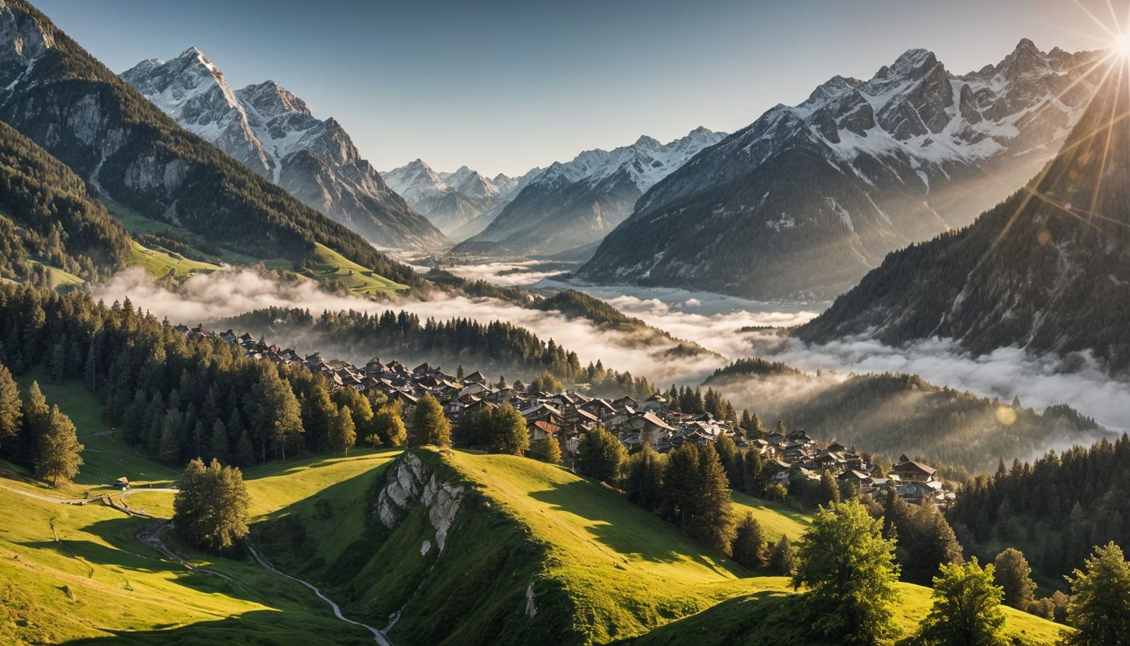 a valley in the Alps  by @Davy Jay