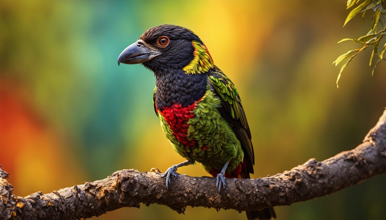 Whyte's barbet  by @Dadster