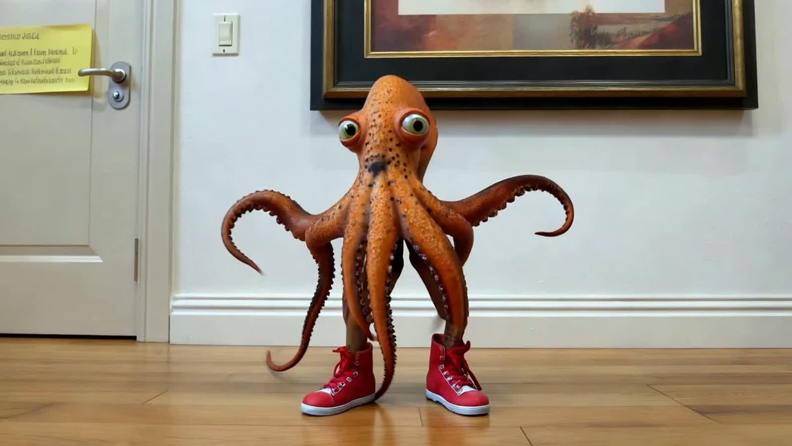 Squidword doing the Cha Cha slide