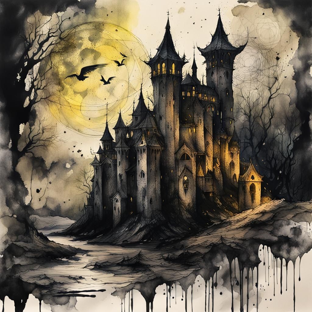 moody night  Medieval Lairs   by @SM