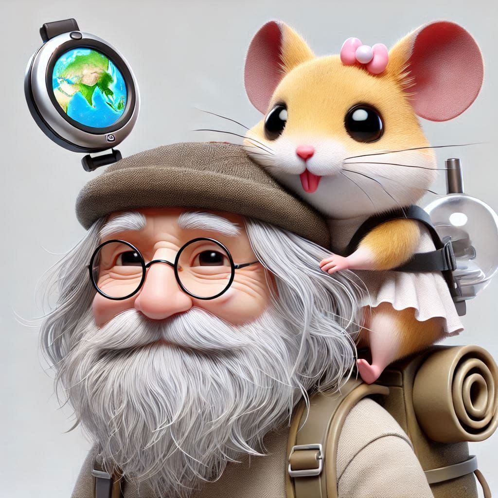 No doubt the old man needed someone to help give fresh direction to his life... 🧭 01