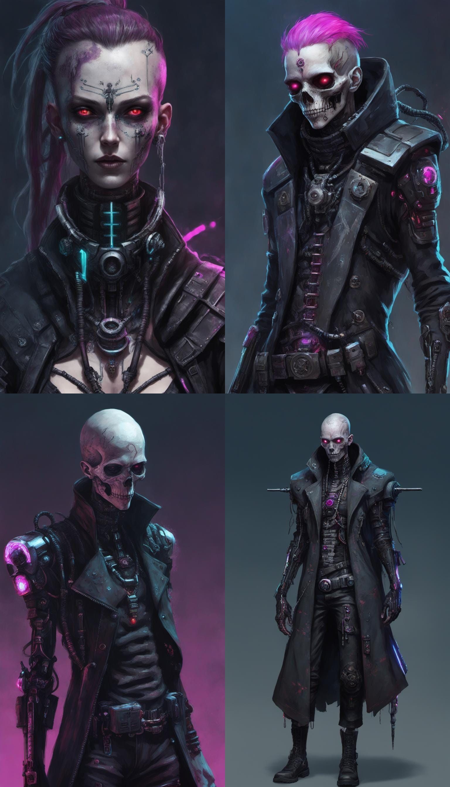 A cyberpunk necromancer