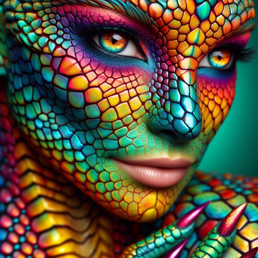make-up reptilien