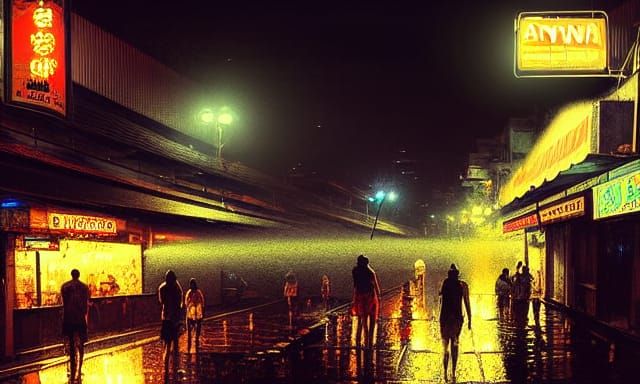 Pattaya Walking Street nightlife.