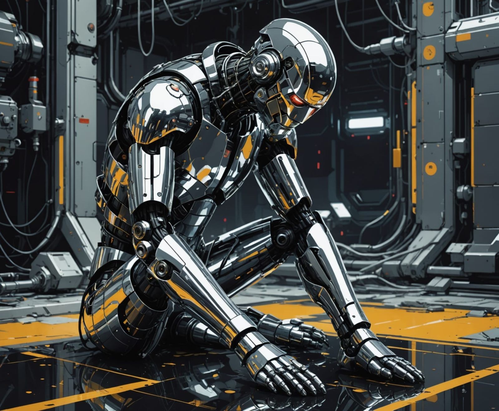 Despair in chrome   by @Huginn