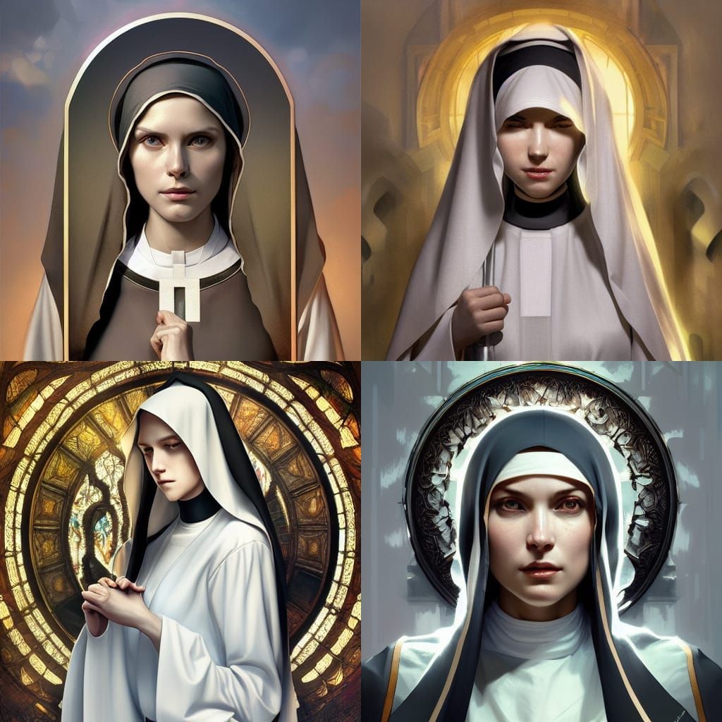 beautiful nun