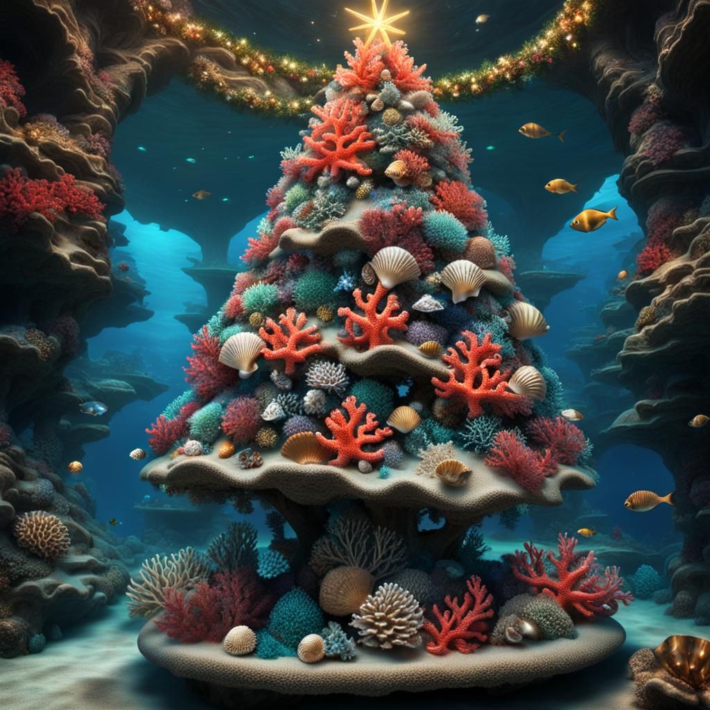 Underwater Christmas Tree DC  by @Illyeria