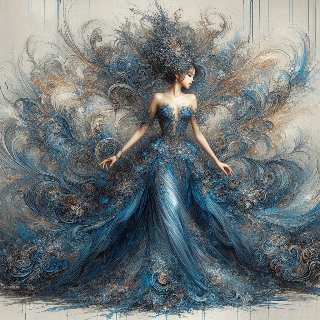 Blue gown