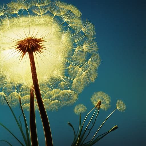 Dandelion - AI Generated Artwork - NightCafe Creator