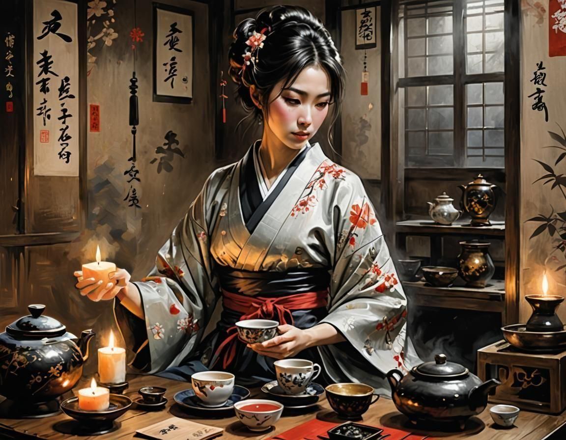 Tea Ceremony  by @Shywolf