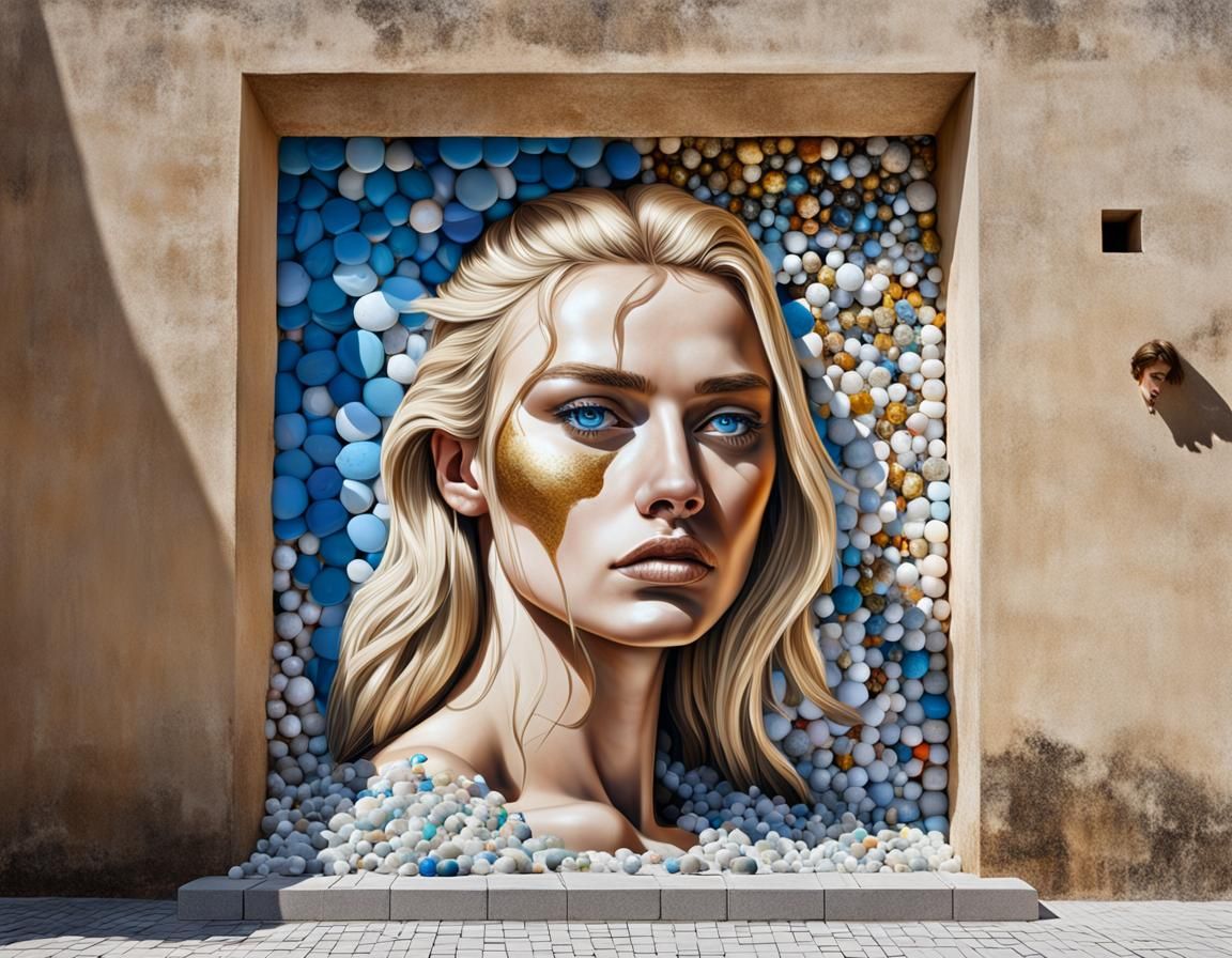 Lady of the marbles.