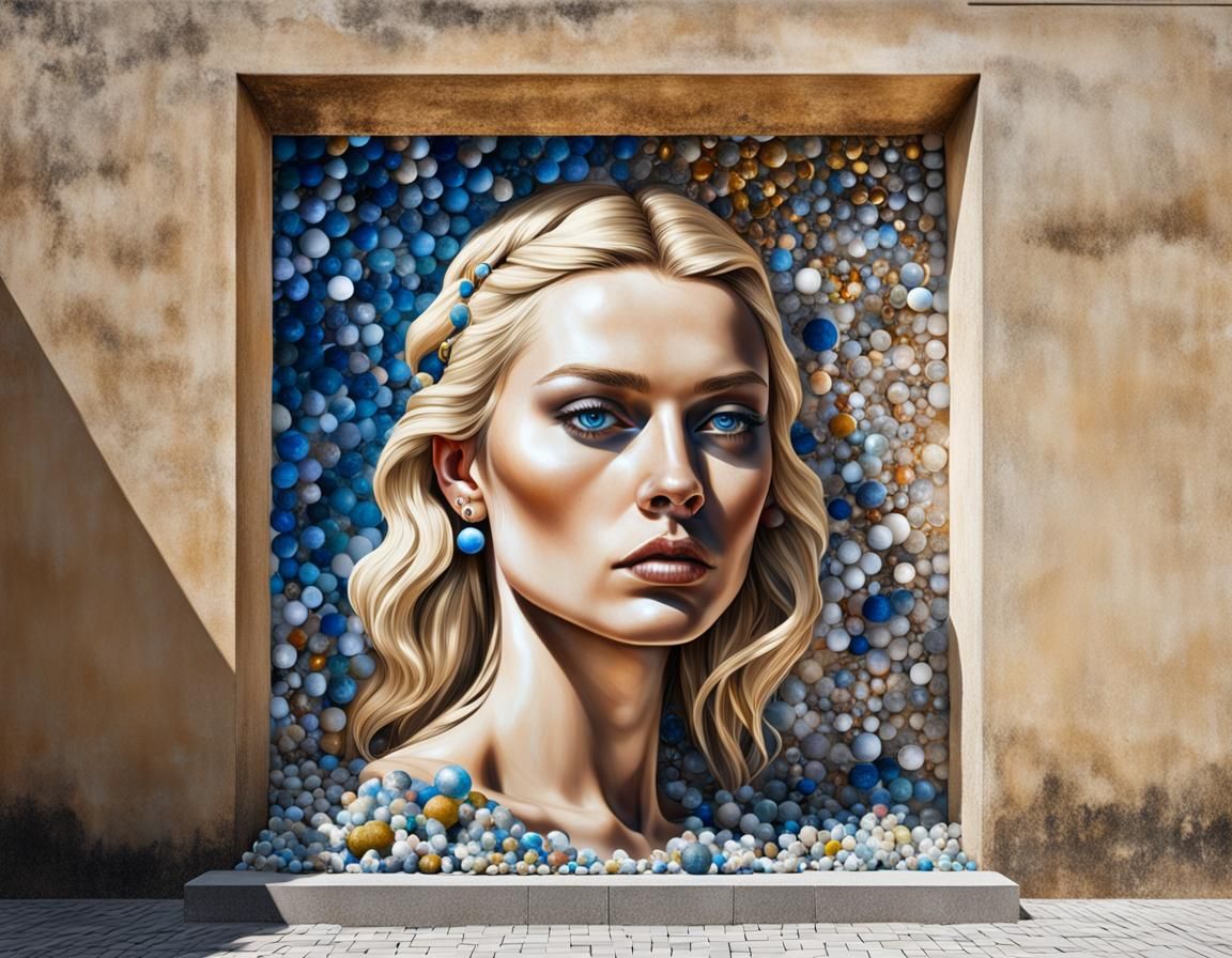 Lady of the marbles.