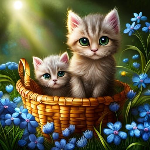 Kittens - AI Generated Artwork - NightCafe Creator