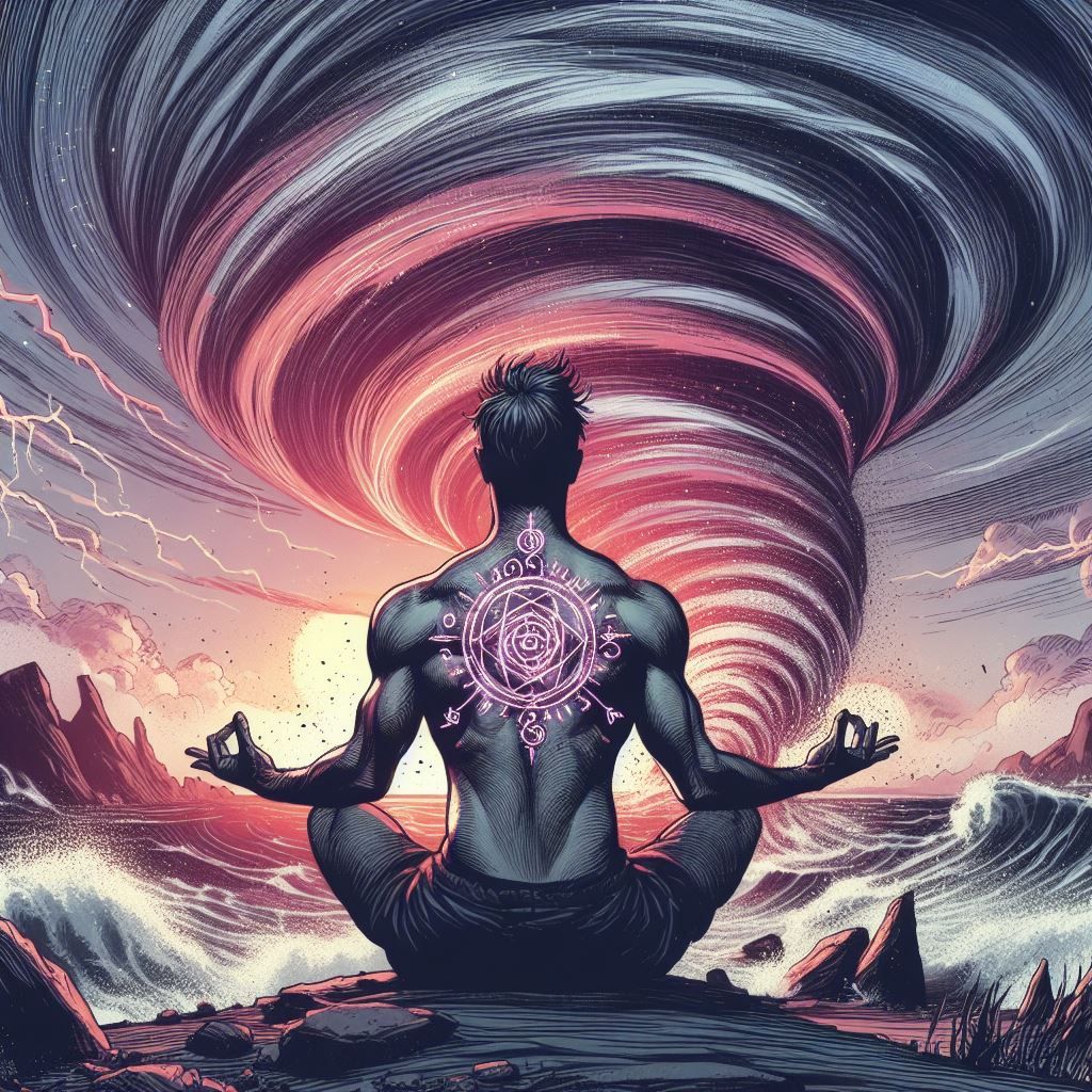 Meditation on the seashore