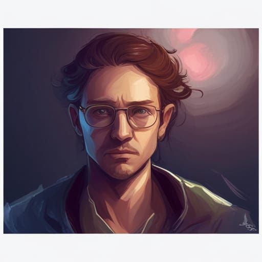 Detailed Portrait of a Person Calculating, Artstation Style