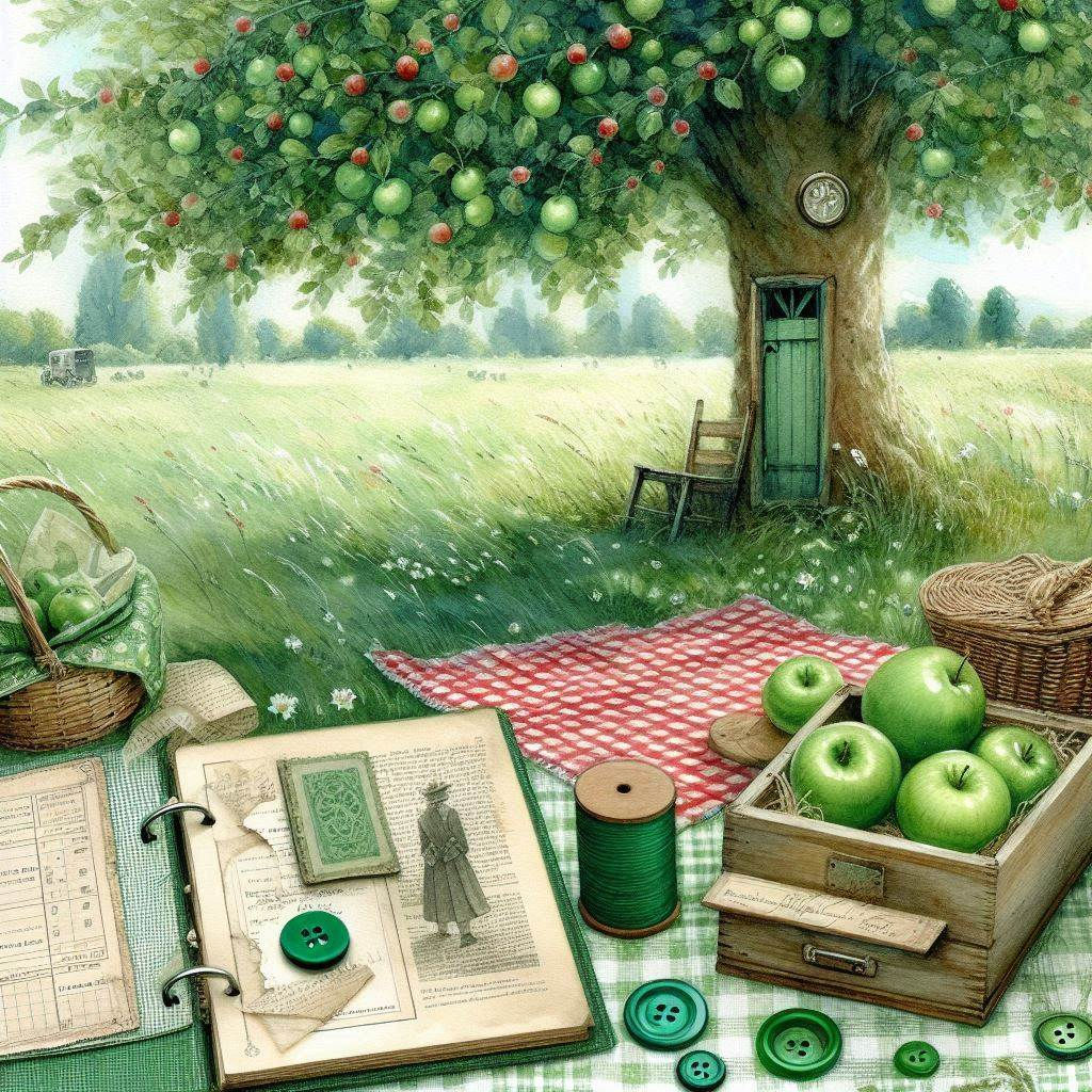 Countryside Morning in Green