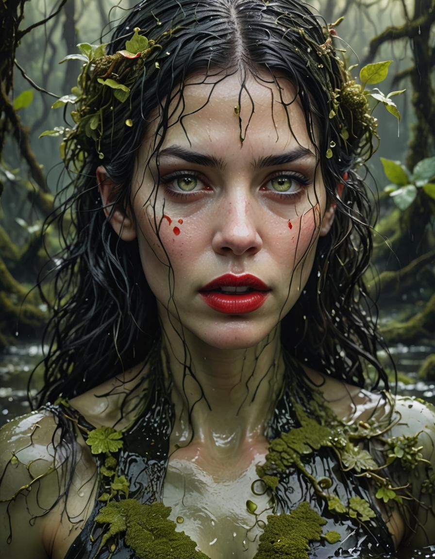 Fen the Swamp Goddess 5 - AI Generated Artwork - NightCafe Creator