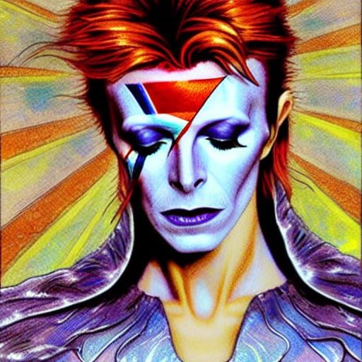 David Bowie - AI Generated Artwork - NightCafe Creator