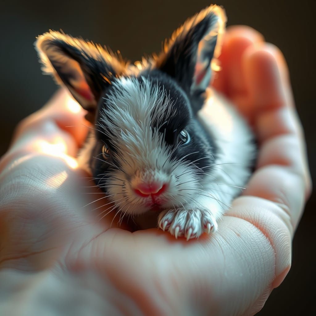 Tiny baby rabbit  by @Miss Miraculous