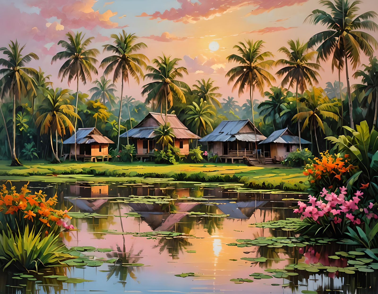  Cambodian rural village 2  by @Ex-Nihilo