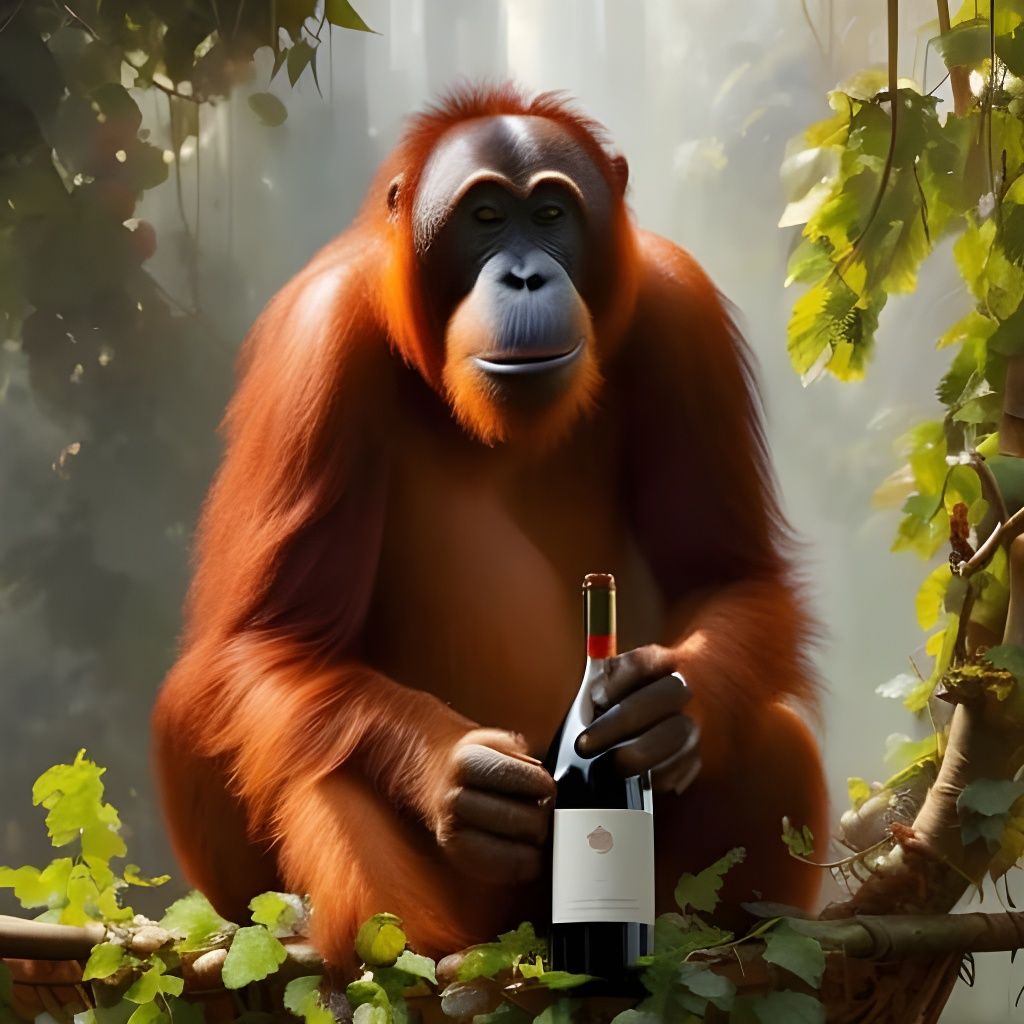 Jungle Wine Connoisseur  by @Swiss Army Squid