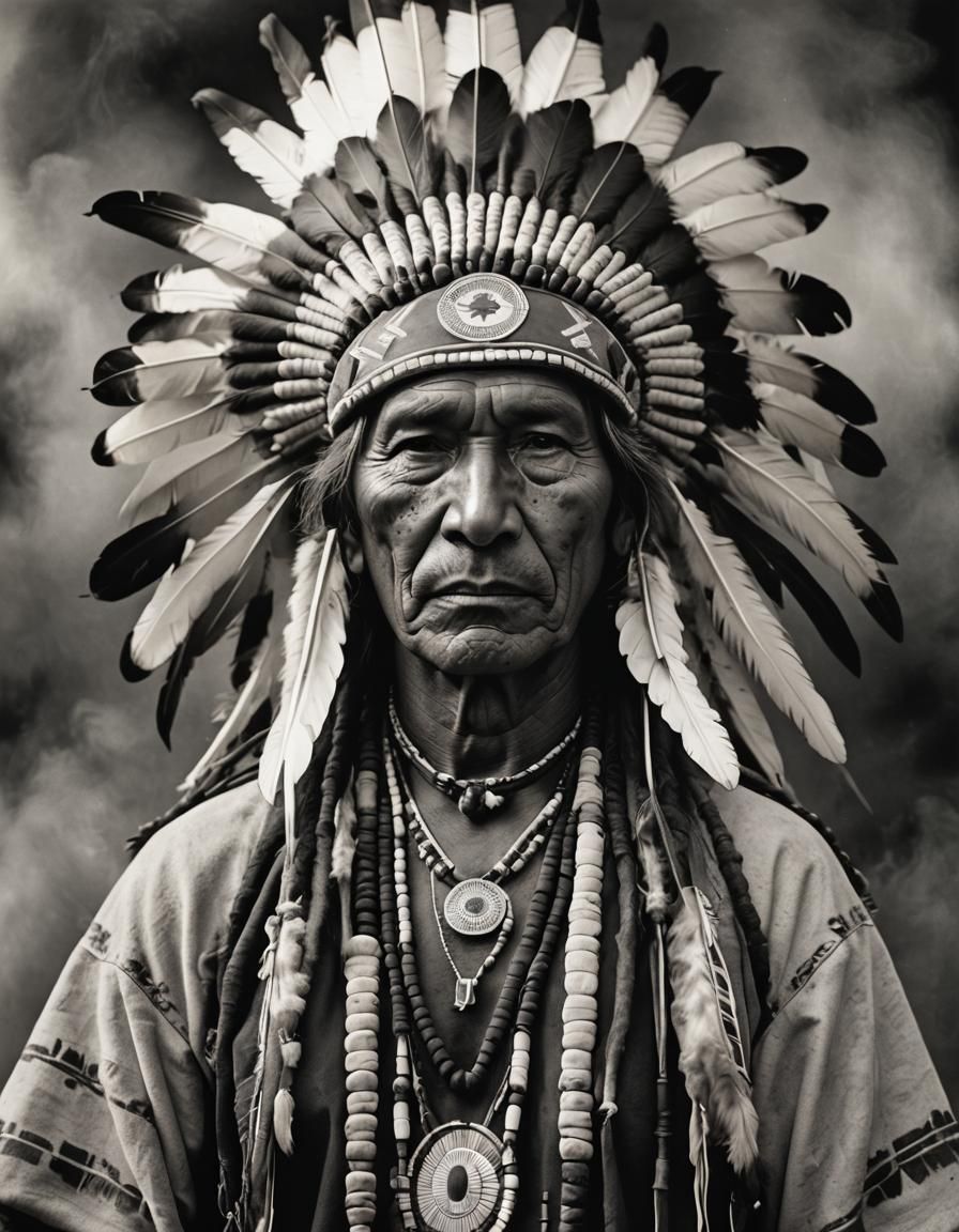 BW Portrait of the headman