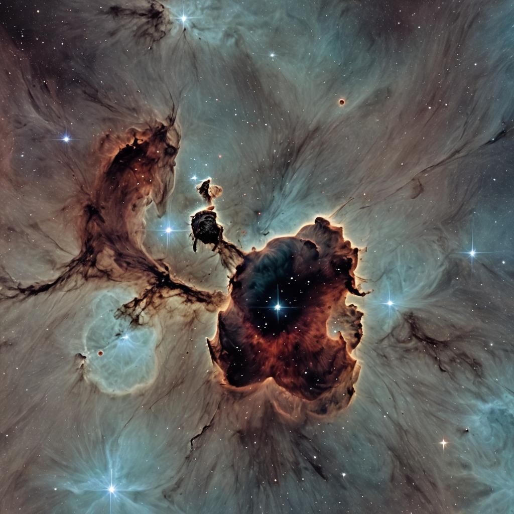 Black Nebula in False Color