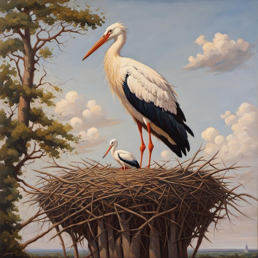 Stork - AI Generated Artwork - NightCafe Creator