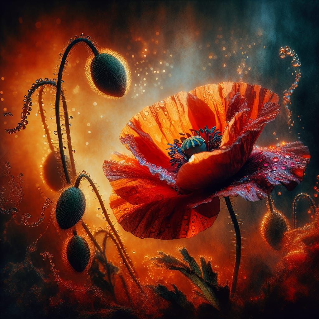 Poppy (Kidcore, Liminal, Watercolor)  by @Alyarie