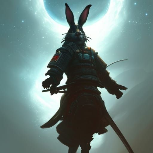 Samurai bunny - AI Generated Artwork - NightCafe Creator