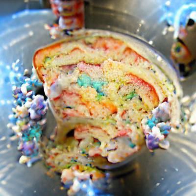 funfetti carnival magical rainbow sweet cake explosion