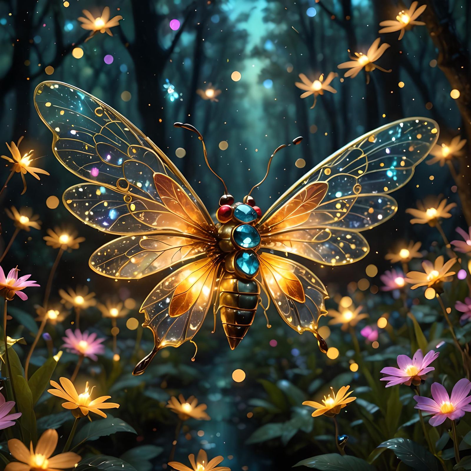 The magical fireflies' world  by @Francis H