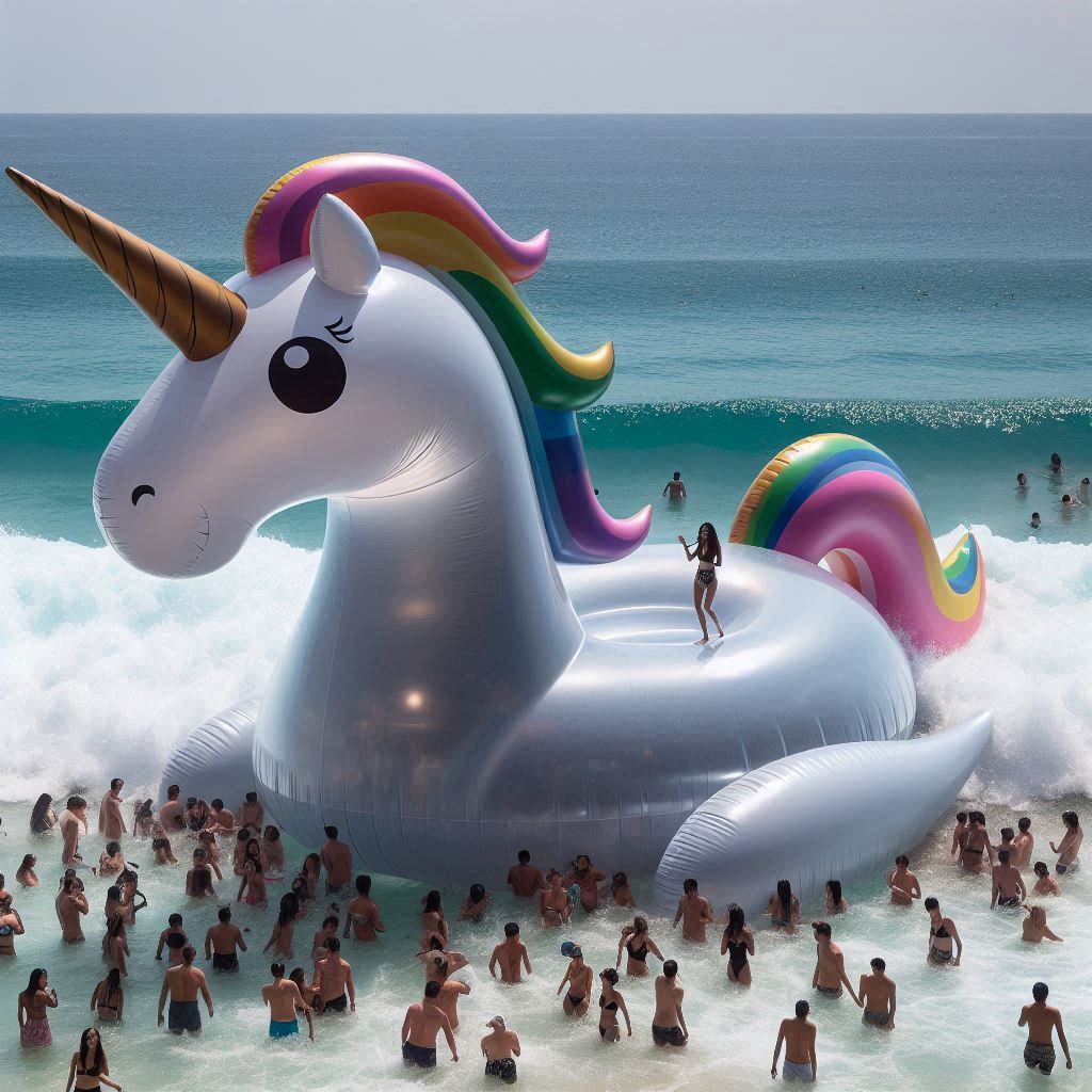 Inflatable Unicorn Fun