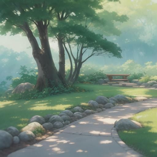 Banana in Anime Watercolor Style, Ghibli-Inspired