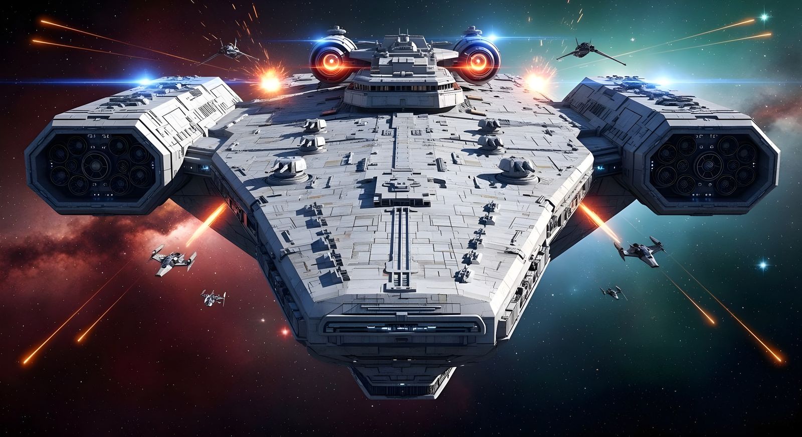 Battlestar Invictus  by @Gary Murakami