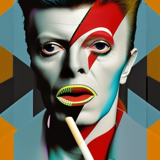 David Bowie lollipop - AI Generated Artwork - NightCafe Creator