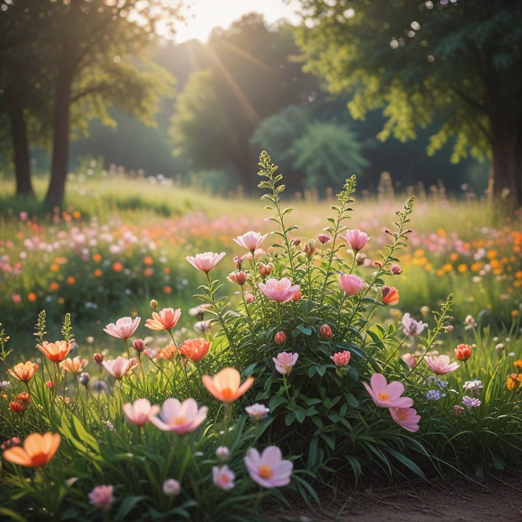 Land and spring: bright skies, blooming flowers and nature coming back to life.  by @Granit9