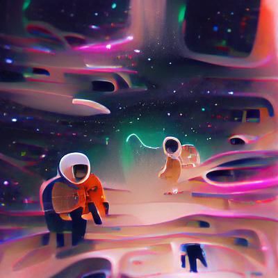 Strangers in Space - AI Generated Artwork - NightCafe Creator