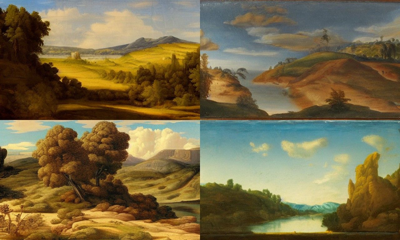 Landscape in the style of Classical Realism