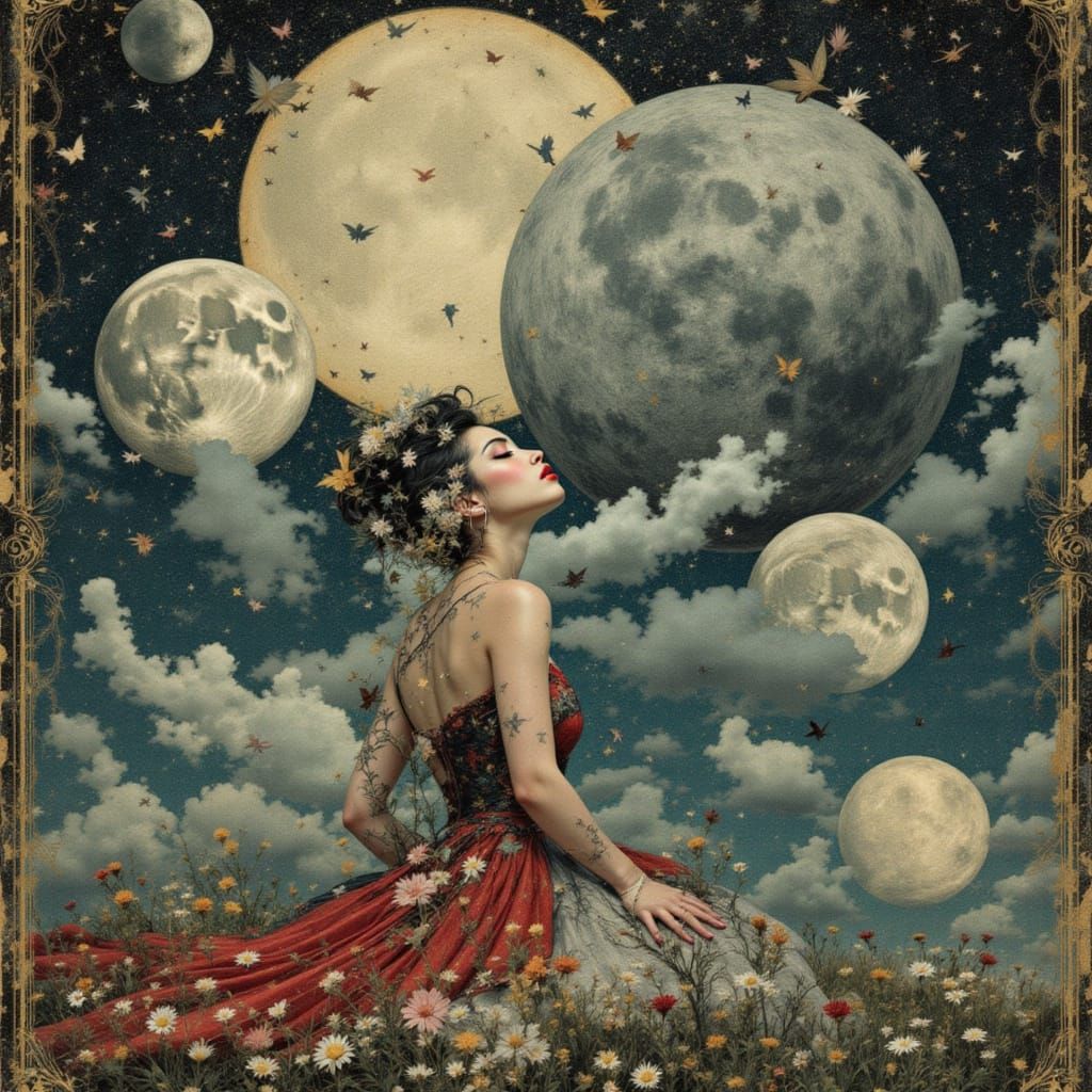 ROMANTIC WOMAN, THREE MOONS, SUPERNATURAL

 <lora:Auratum Prestige:1.0>