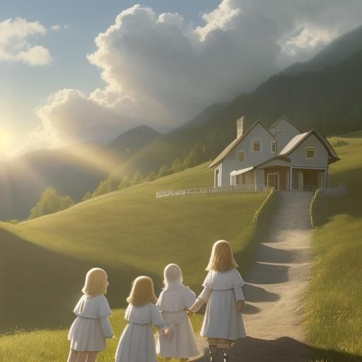 Home sweet home on the top of the hill. 