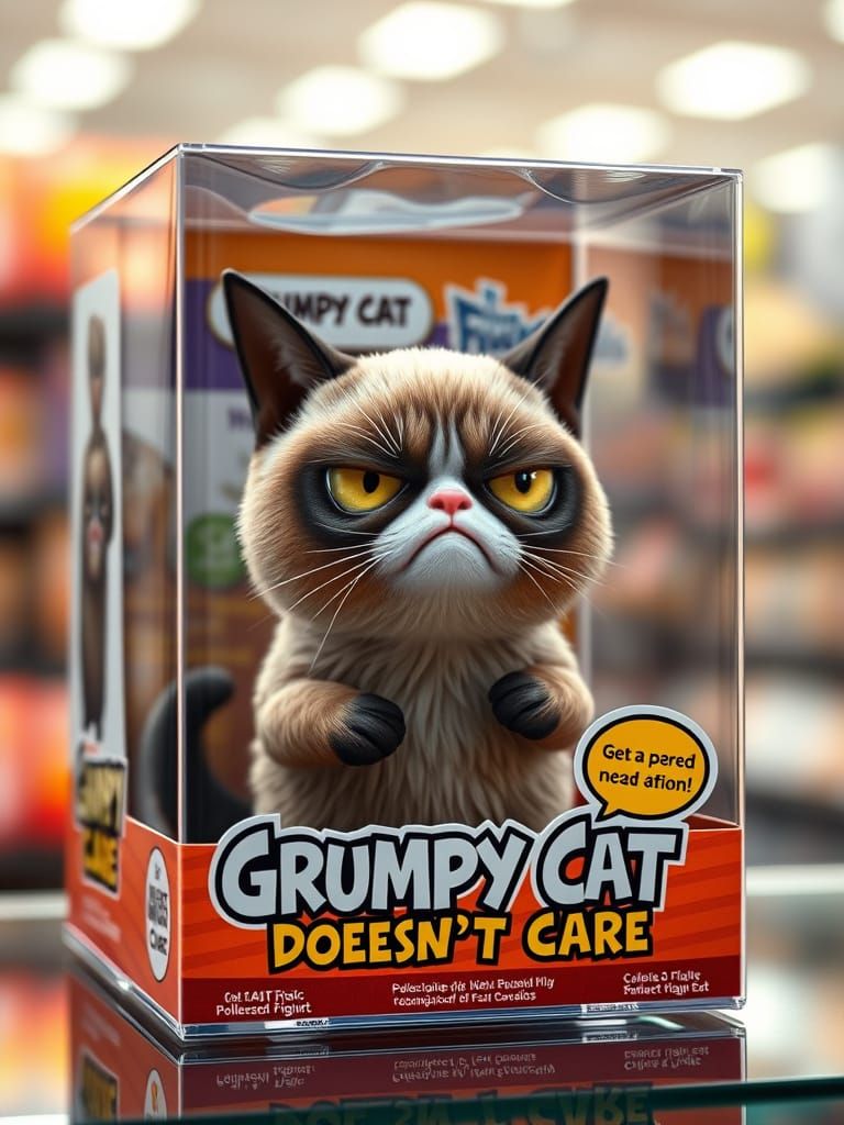 Grumpy Cat as seen on TV  by @BasicChick